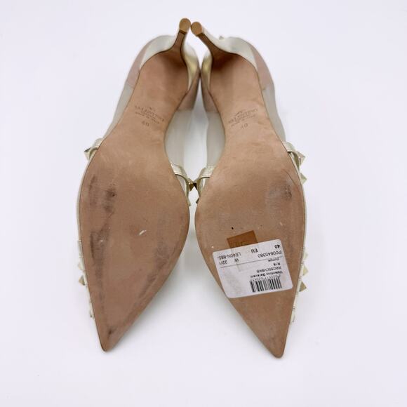 VALENTINO GARAVANI Rockstud Alcove Pump in Platinum (Size 40) - Picture 13 of 15